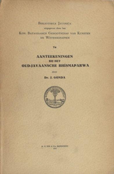 Gonda, J. - Aanteekeningen bij het Oud-Javaansche Bhismaparwa.
