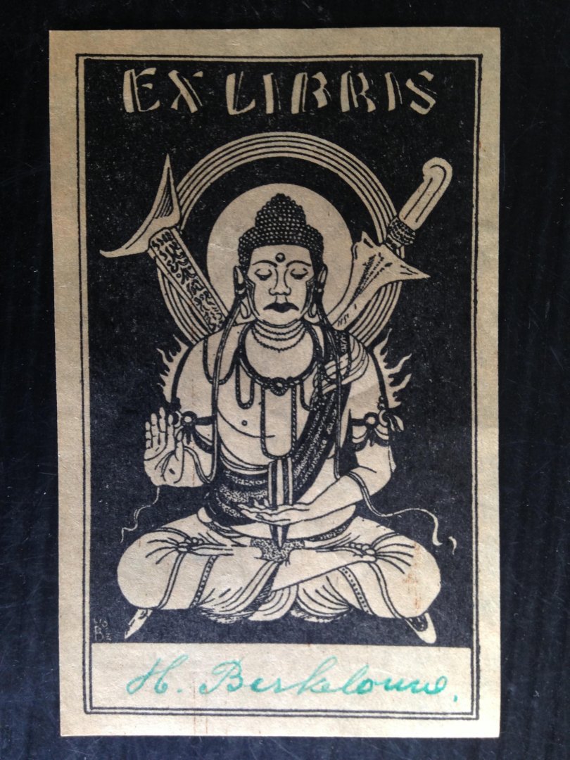  - Exlibris H. Berkelouw [Boekhandel en Antiquariaat, Rotterdam? In iedergeval werkzaam tussen 1932-1941]