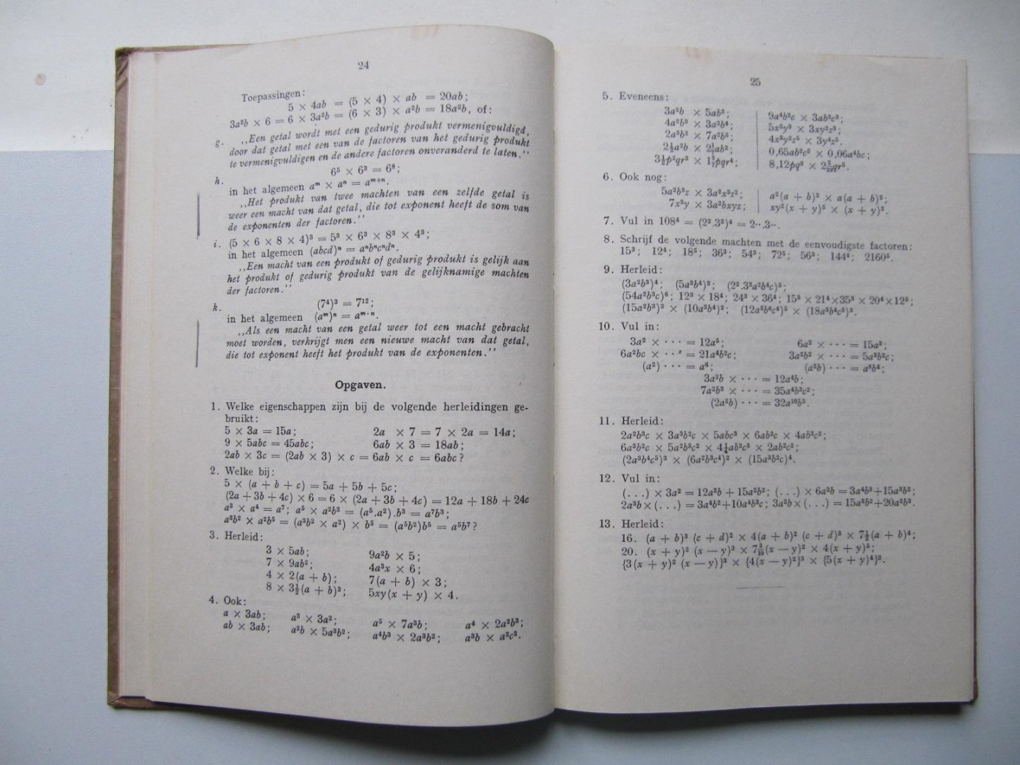 Derksen en De Laive - Leerboek der Algebra met vraagstukken