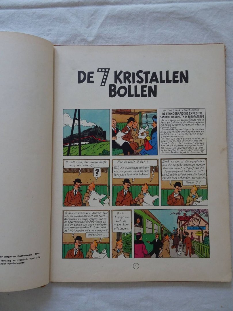 Hergé. - De Avonturen van Kuifje. De 7 Kristallen Bollen.