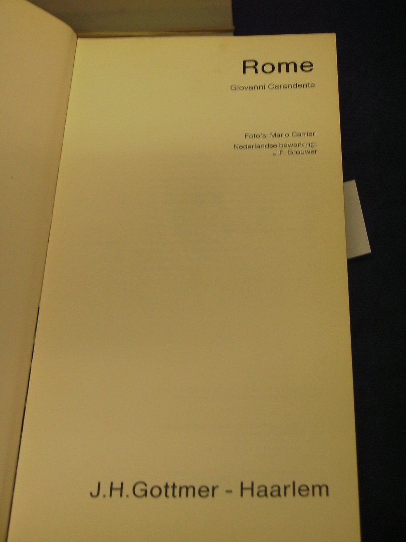 Carandente, Giovanni - Rome
