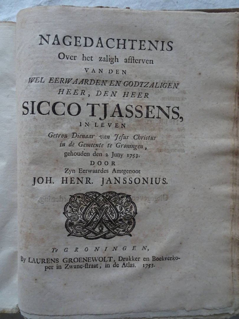 Janssonius, Joh. Henr.. - De algemene brief van den apostel Judas, verklaart en toegepast. En: Het heuchlyk gezicht van den profeet Zacharias, in zyn derde capittel, geopent en toegepast.