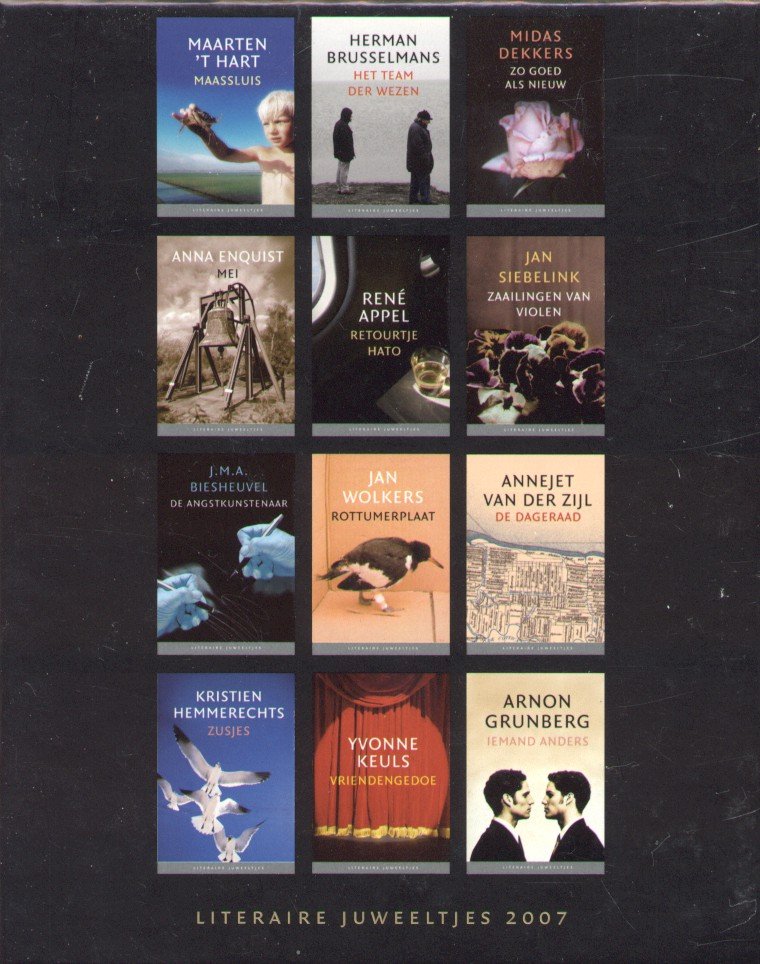 Auteurs (12) - 12 Literaire Juweeltjes 2007 (in doos: zie scan)
