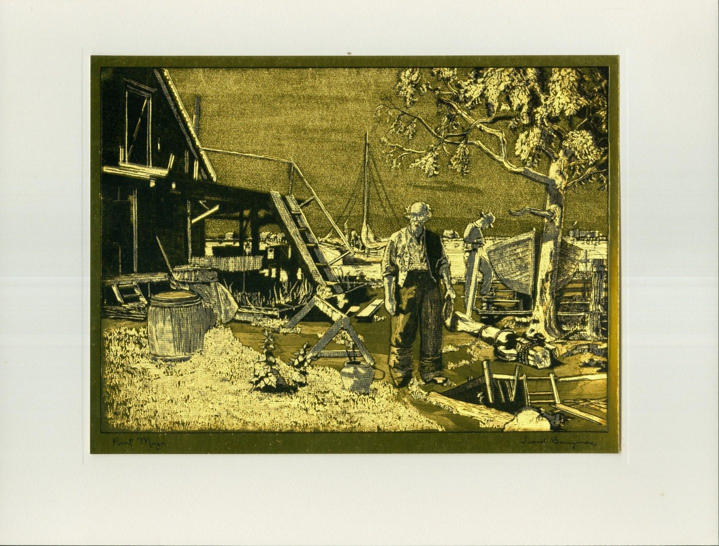Barrymore, Lionel - Collector's Portfolio of Gold-Etch Prints