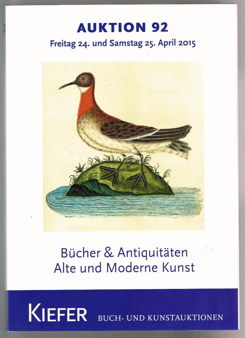 Kiefer, Peter - Auktion 92 Freitag 24 und Samstag 25 april 2015 Bucher & Antiquitaten Alte und Moderne Kunst