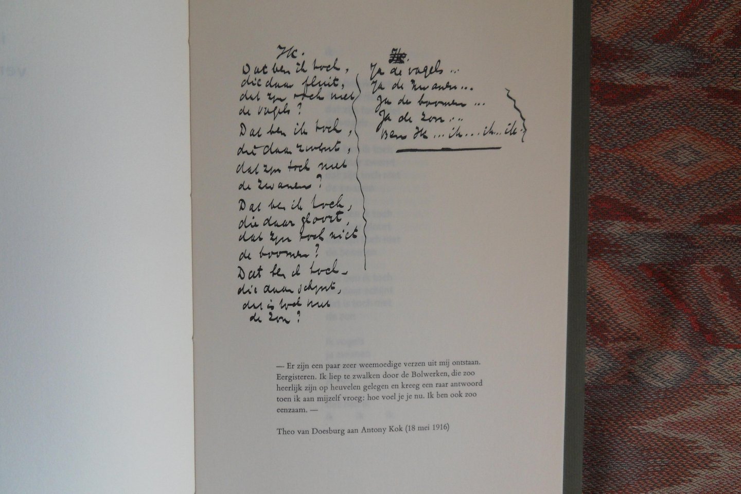 Bonset, i.k. (pseudoniem van Theo van Doesburg, 1883 - 1931). - Verzen uit 1914. [ Genummerd ex. 125 / 135 ].
