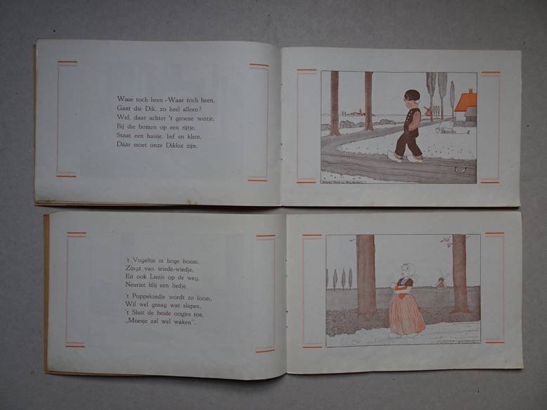 Clemens, Inge. - Dikkie en z'n nieuwe klompjes/ Toen poppemoedertje weg was. 2 delen.