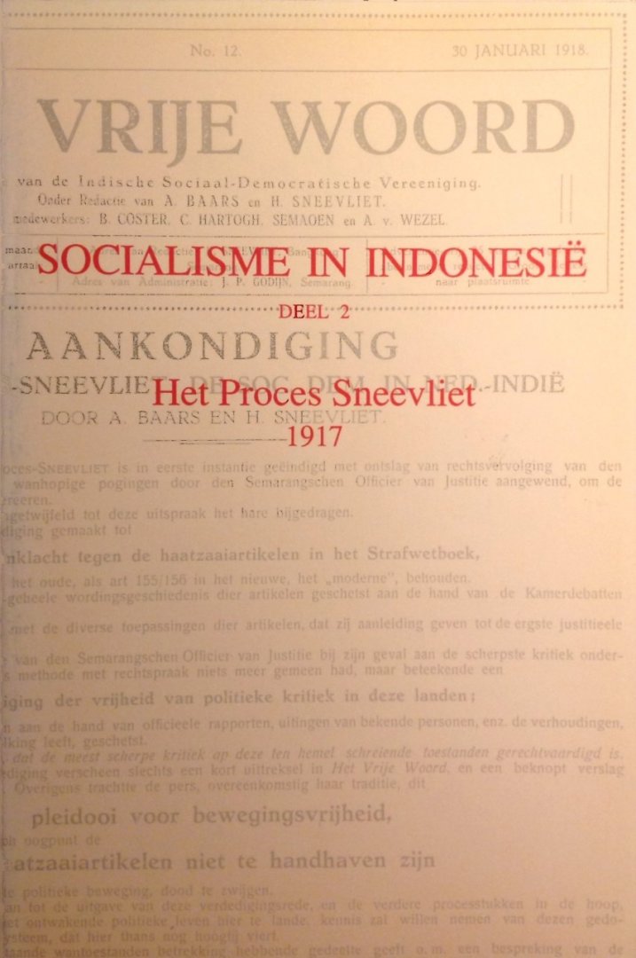 F. Tichelman - Socialisme in indonesie / 1 / druk 1