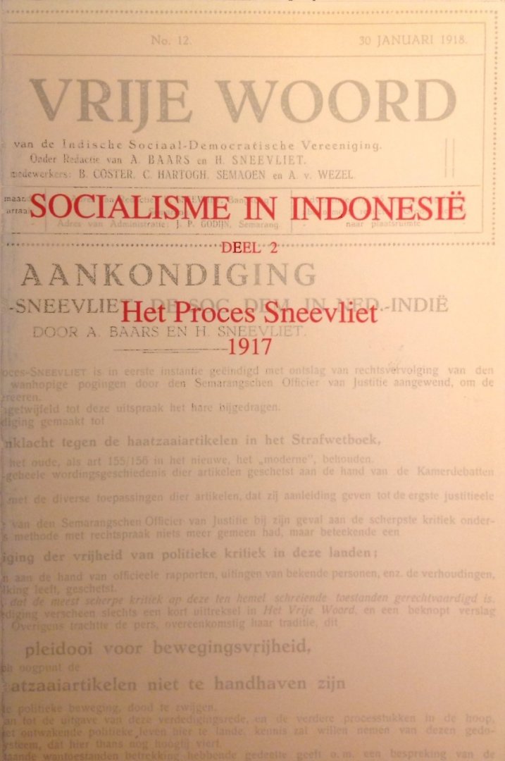 F. Tichelman - Socialisme in indonesie / 1 / druk 1