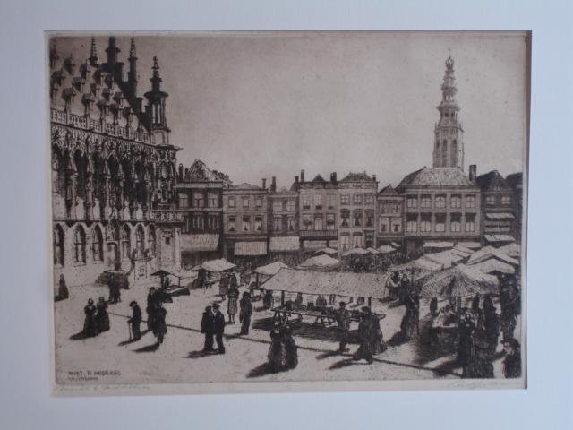 Middelburg. - Markt te Middelburg.
