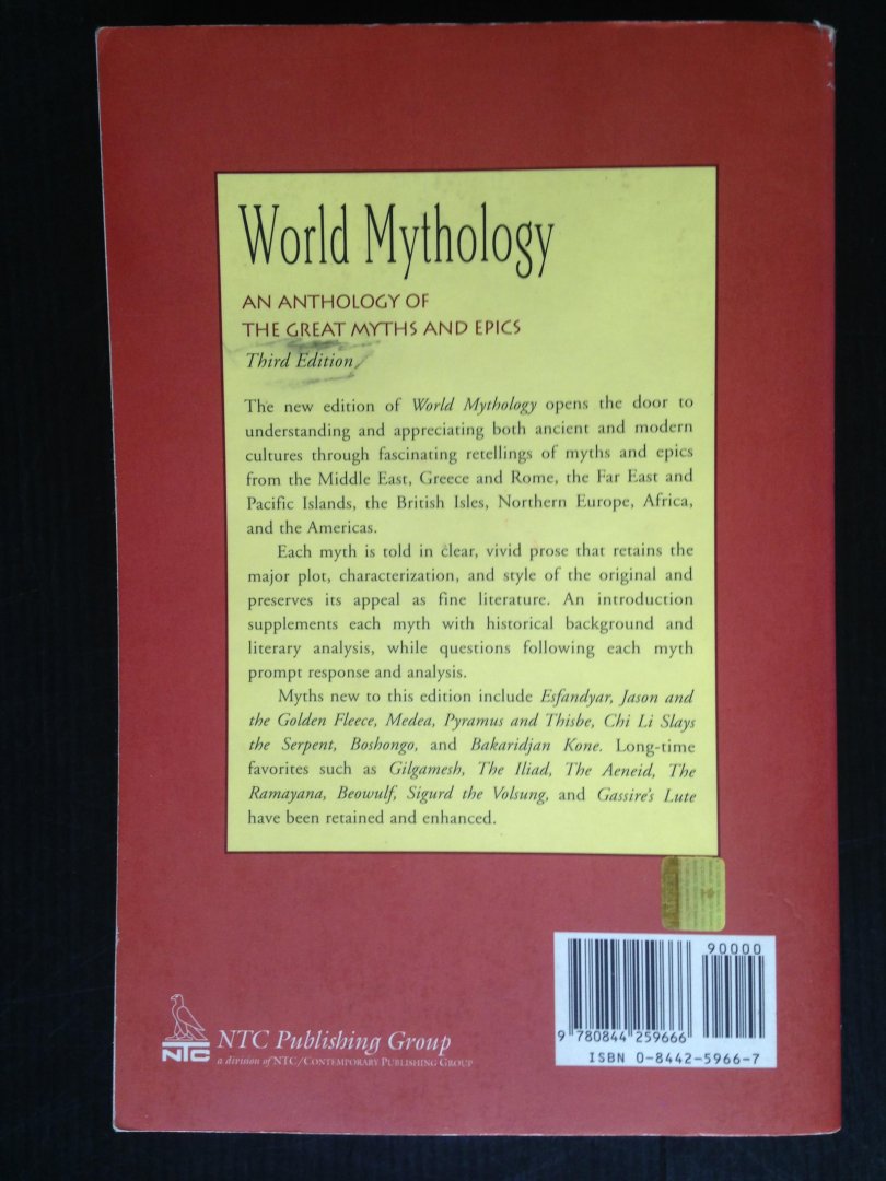 Rosenberg, Donna - World Mythology, An anthology of the great myths and epics