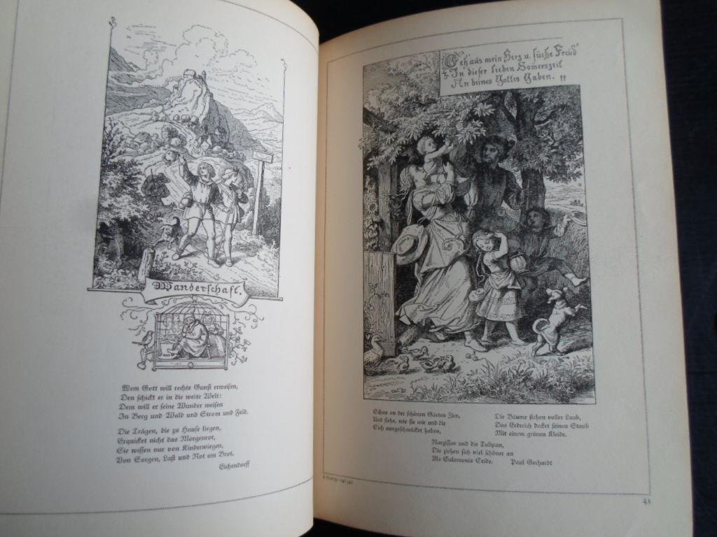 Richter, Ludwig - Die gute Einkehr, Auswahl schönster Holzschnitte, Mit Sprüchen und Liedern