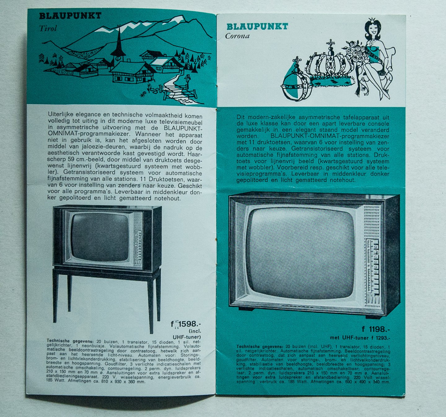  - Blaupunkt Televisie - apparaten Serie 1962-63