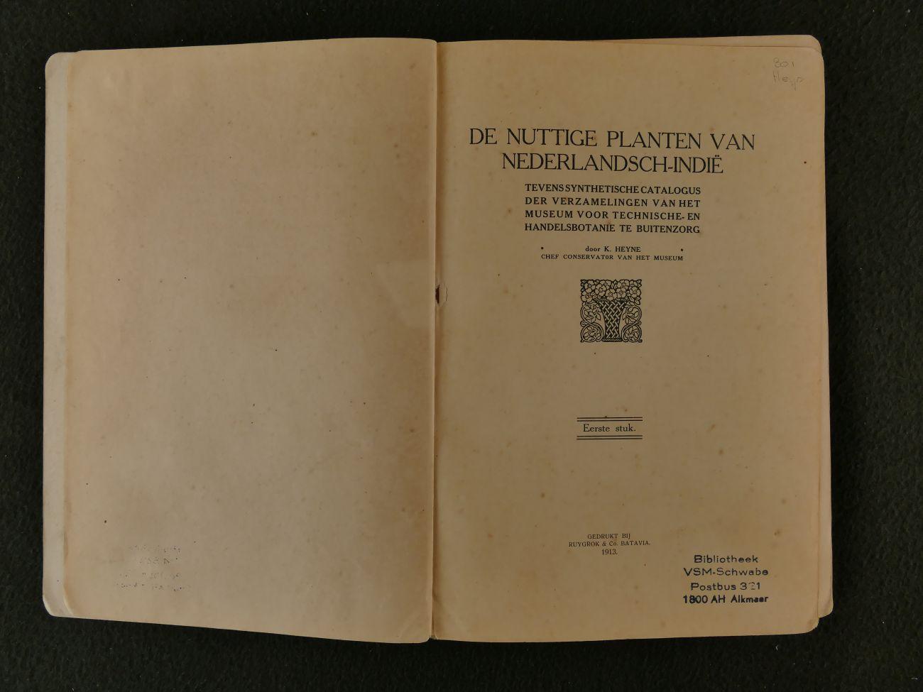 Heyne, K. - De nuttige planten van Nederlandsch-Indië (6 foto's)