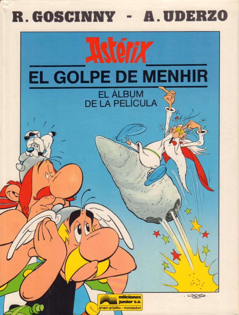 Goscinny / Uderzo - ASTERIX - EL GOLPE DE MENHIR (EL ALBUM DE LA PELICULA), hardcover, gave staat, Asterix in Castilian Spanish