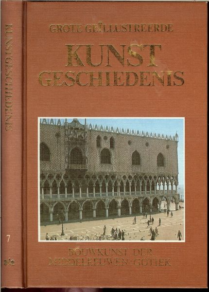 Rimli Dr E.Th.  & K. Fischer  verzorgd door Dr. E. Adam De vertaling is van : Jacoba M. Vreugdenhil en J.W. de Groot  met kleuren en zwart wit foto's - Grote geillustreerde Kunst Geschiedenis .. Zevende Deel  .. De bouwkunst der middeleeuwen , Gotiek
