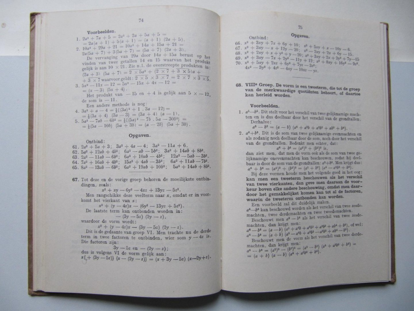 Derksen en De Laive - Leerboek der Algebra met vraagstukken