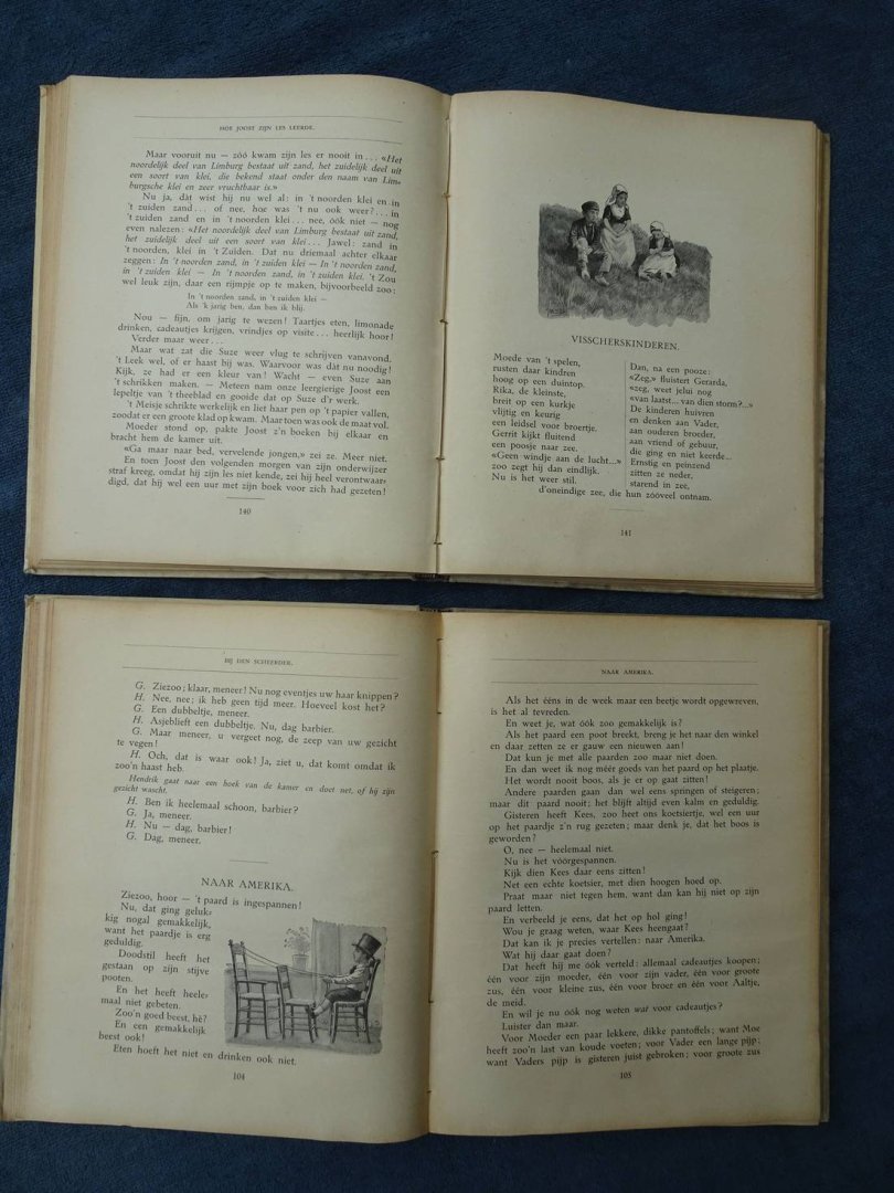 Abramsz, S.. - Genotvolle uren. Nieuw geïllustreerd vertelselboek. Eerste en tweede deel.