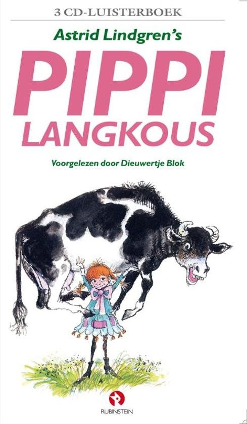 Lindgren, Astrid - Pippi Langkous, Luisterboek 3 CD's  voorgelezen door Dieuwertje Blok