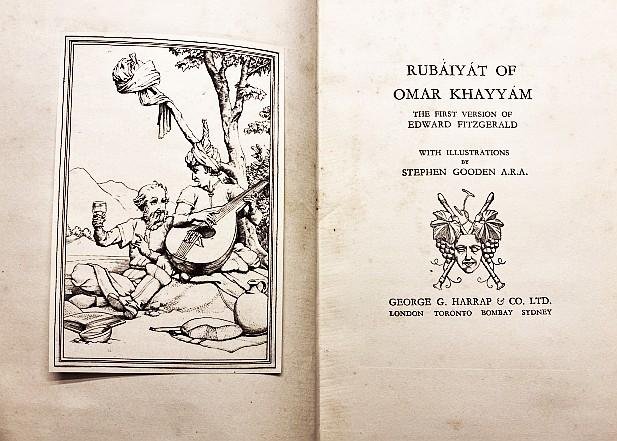 OMAR KHAYYAM - Rubáiyát of Omar Khayyám. The first version of Edward FitzGerald. With illustrations by Stephen Gooden.