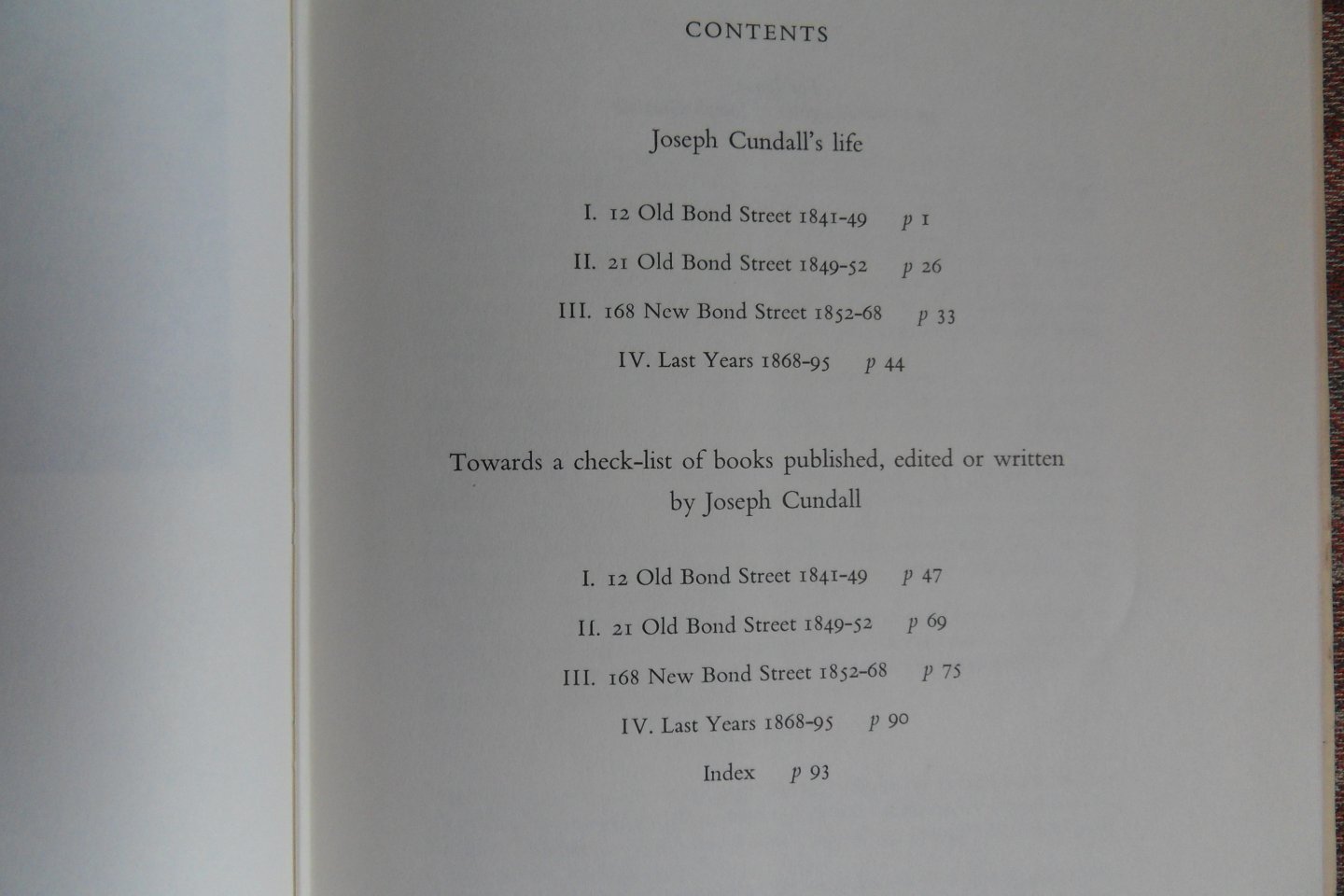 McLean, Ruari. - Joseph Cundall. - A Victorian Publisher. - Notes on his life and a check-list of his books.