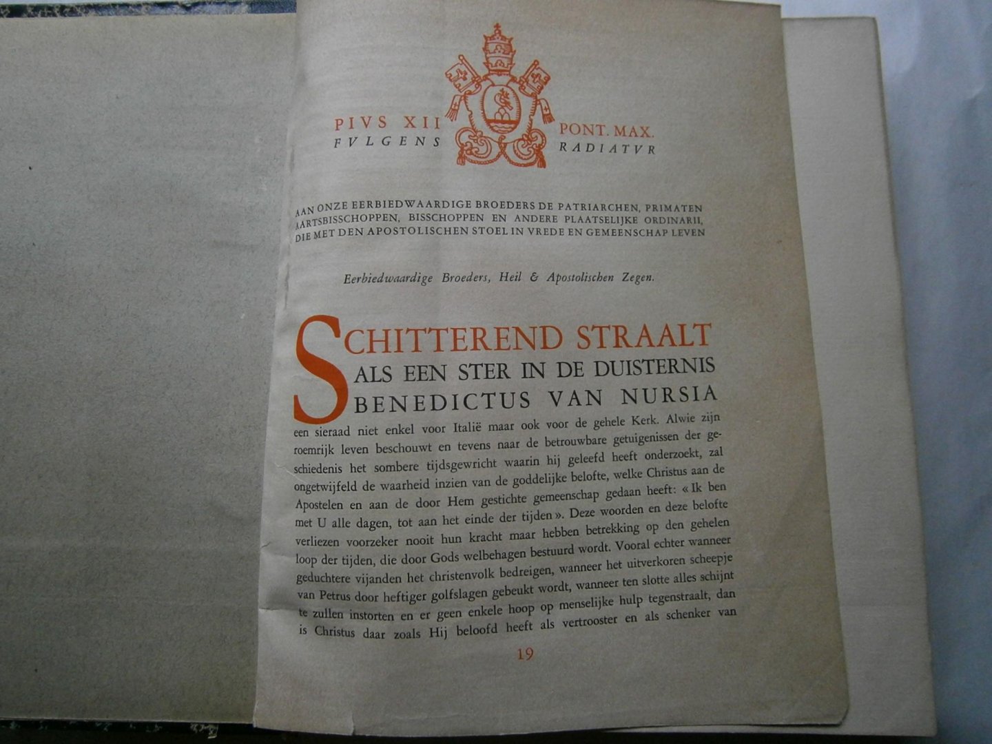 Pius XII Pius 12 - Fulgens Radiatur