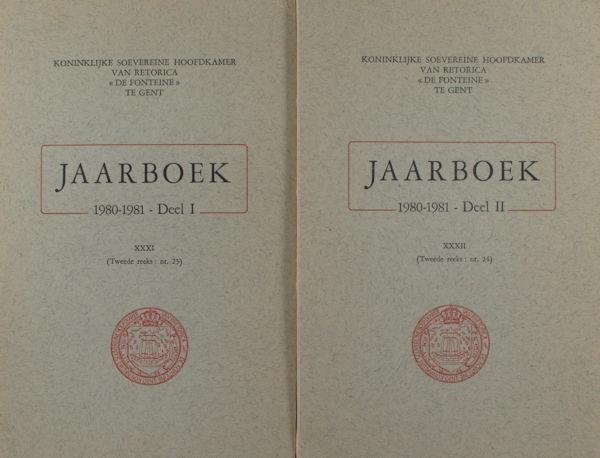  - Koninklijke Souvereine Hoofdkamer De Fonteine. Jaarboek 1980-1981. Deel I + II