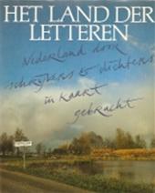 Dis, Adriaan van & Tilly Hermans (samenstelling) en Menko ten Cate (fotografie). Redactieraad Frits Huygens, Annebel Venmans, Bé Veurman en Lodewijk van Zonneveld. - Het land der letteren : Nederland door schrijvers en dichters in kaart gebracht - Met bijdragen van o.m. Jeroen Brouwers, Hella S.Haasse, Bob den Uyl, Cees Buddingh', Gerrit Krol, S.Carmiggelt, W.F.Hermans, G.Komrij, L.Couperus, Theun de Vries