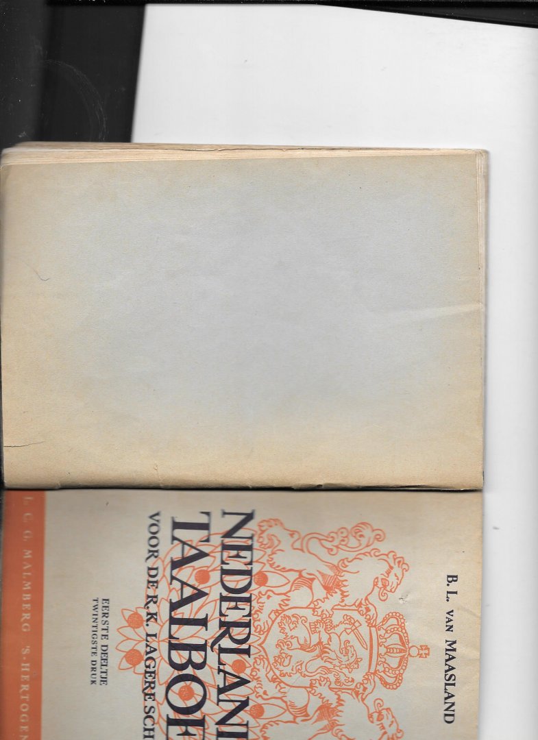 Maasland, B.L. van - Nederlands taalboek voor de R.K. Lagere School eerste deeltje