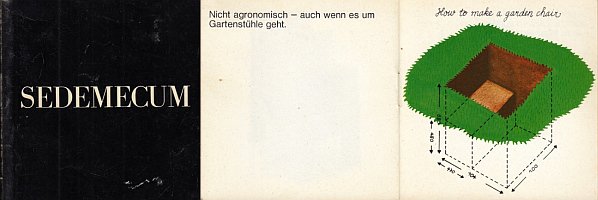 (STÜHLE). Christian JAQUET - Sedemecum. (Miniaturbüchlein).