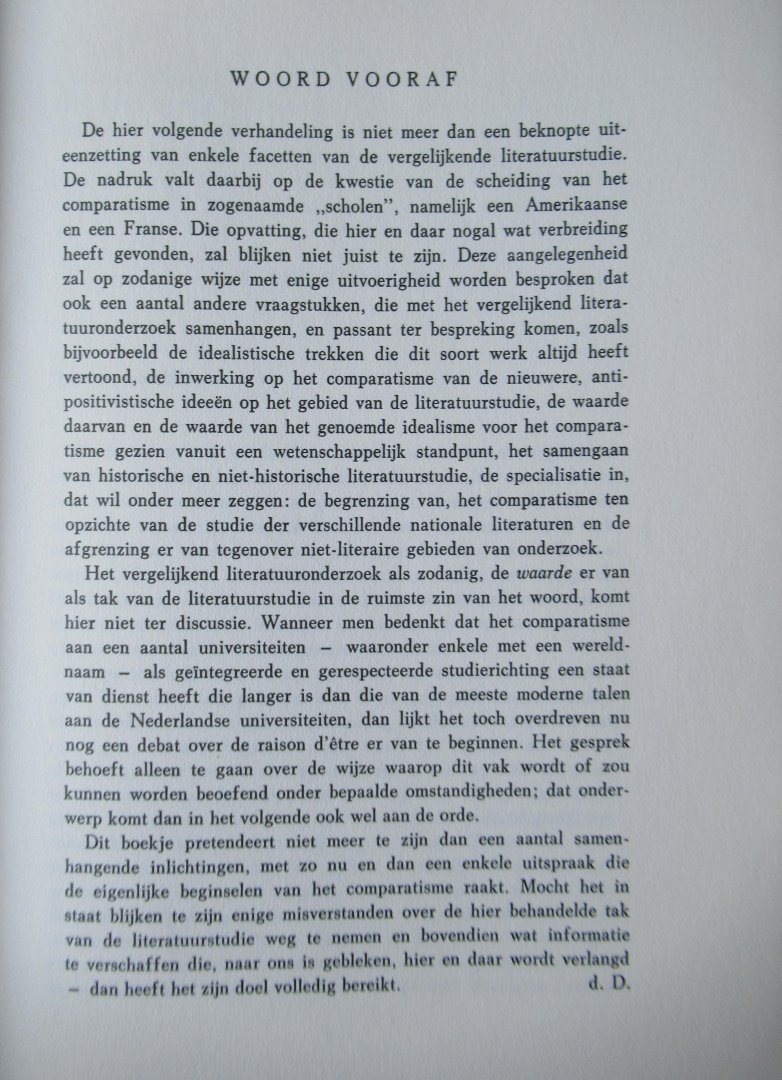 Deugd, Corn. de - De eenheid van het comparatisme.