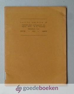 Schilder, Dr. K. - Capita selecta IV --- Bewerkt naar collegestof van prof. dr. K. Schilder, bewerker J.G.