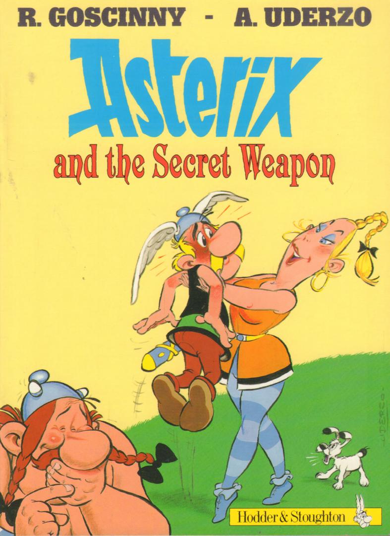 Goscinny / Uderzo - Asterix and the Secret Weapon (Pocket Asterix), kleine, geniete softcover (format 15cm x 20,5 cm), translated by Anthea Bell and Derek Hockridge, gave staat