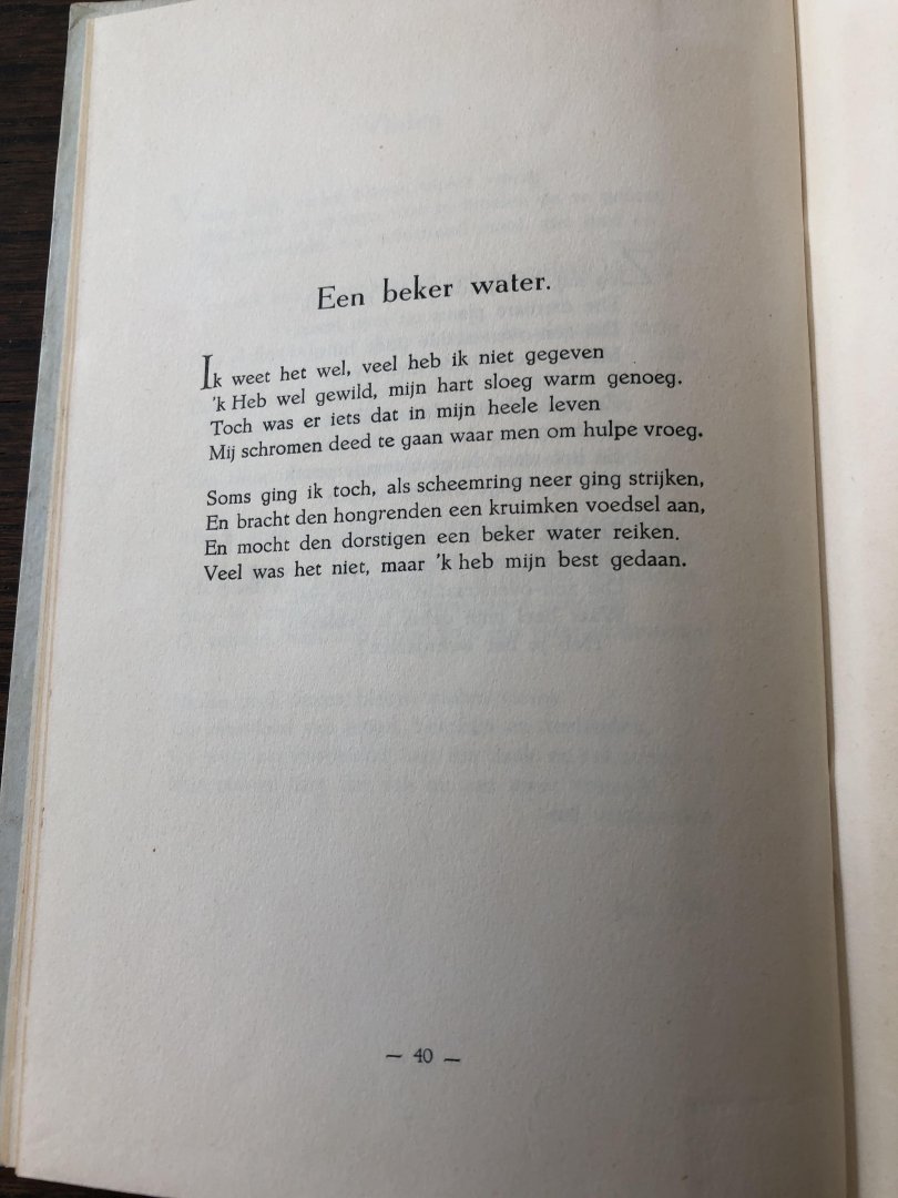 H.C. Mackay - den Beer Poortugael - Gedichten, 1874 - 10 november - 1944