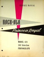 Rock-Ola - Rock-Ola Model 424 Princess Royal Jukebox original Instruction Manual