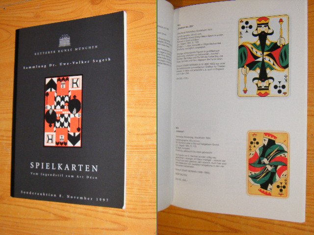 Ketterer-Kunst (Hg.) - Spielkarten, vom Jugendstil zum Art Deco. Sammlung Dr. Uwe-Volker Segeth. Sonderauktion 8. November 1997. Sonderkatalog