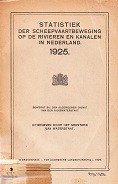 Ministerie van Waterstaat - Statistieken der scheepvaartbewegingen op de rivieren en kanalen in Nederland 1925