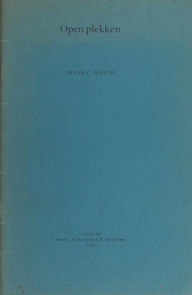 Maatje, Frank C. - Open plekken.