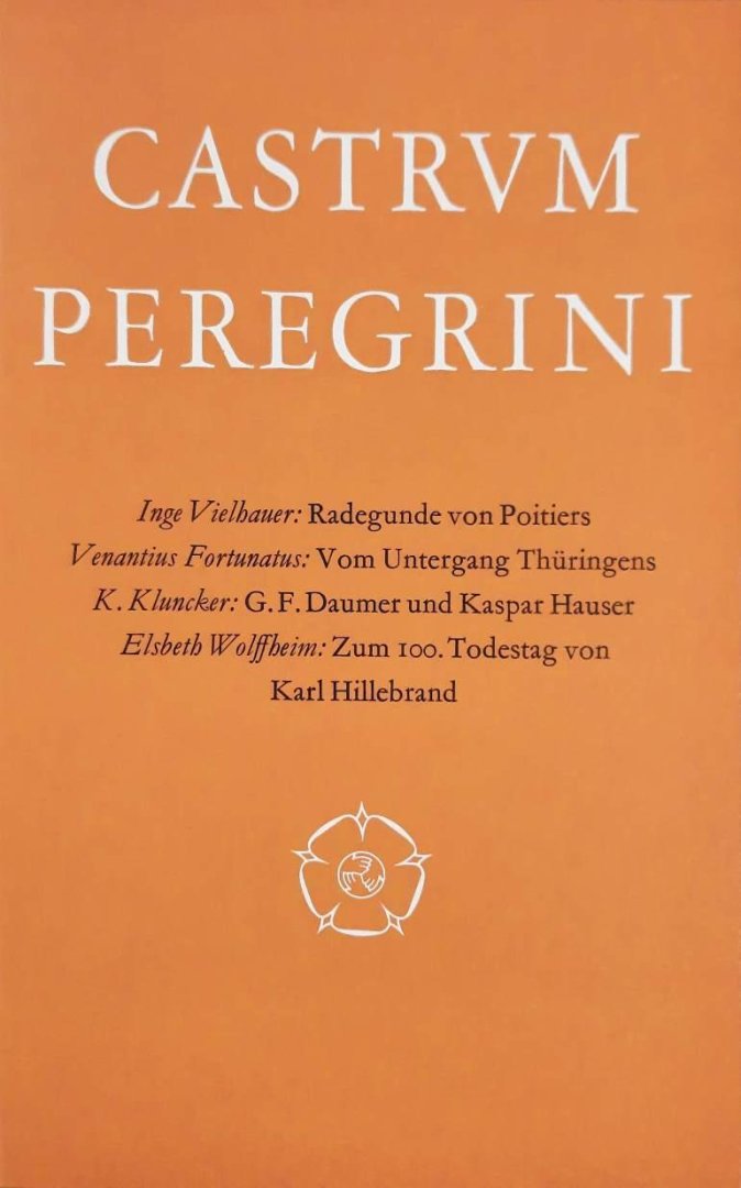 CASTRUM PEREGRINI - Castrum Peregrini CLIV - CLXV. [164 - 165]