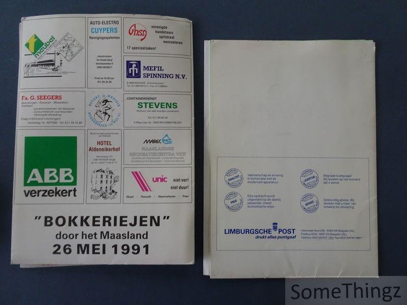 N/A / Rotary Maaseik. - 'Bokkeriejen' door het Maasland 26 mei 1991: een hele dag vol. [2 mapjes]