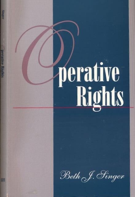 Singer, Beth J. - Operative Rights.