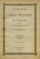 Treub, M. Le Dr, Melchior - Annales de Jardin Botanique de Buitenzorg