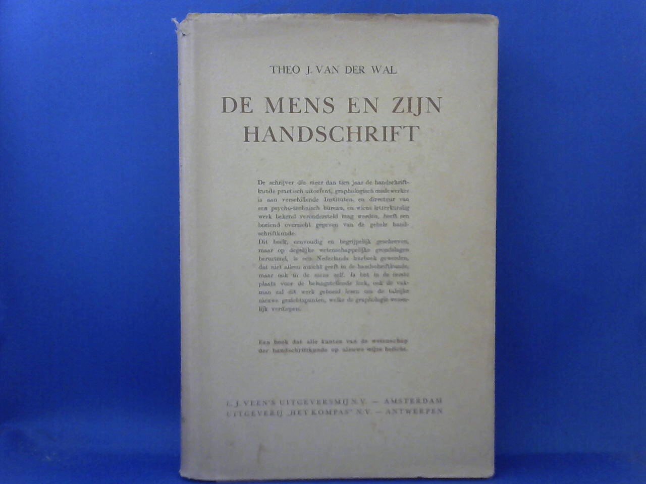 Wal, Theo van der - De mens en zijn handschrift.