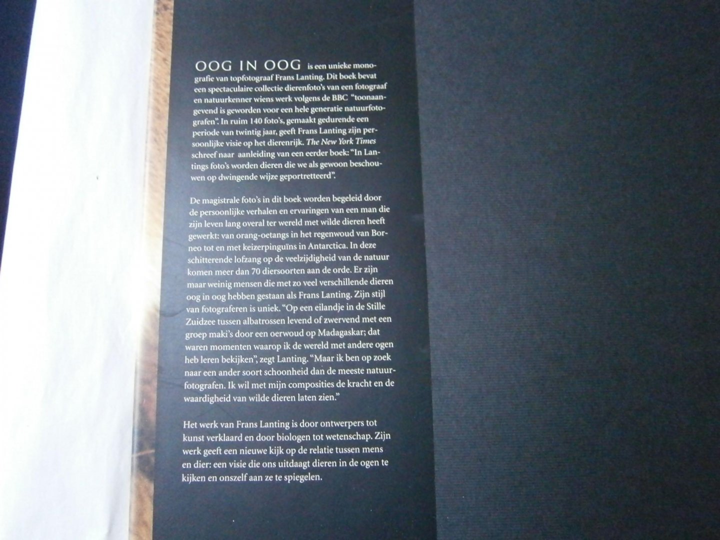 Lanting, Frans, Christine Eckstrom - Oog in oog