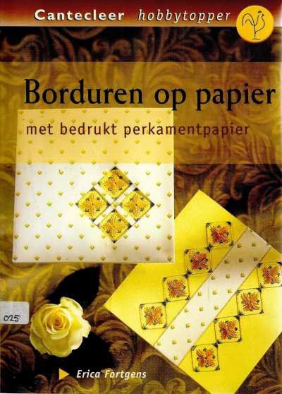 Erica Fortgens - Borduren op papier met bedrukt perkamentpapier