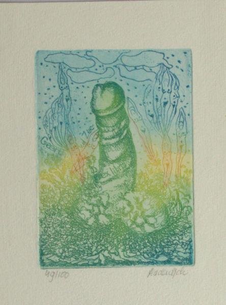 Ouwendijk, Hadwych. - Exlibris voor Geert v.d. Zee.