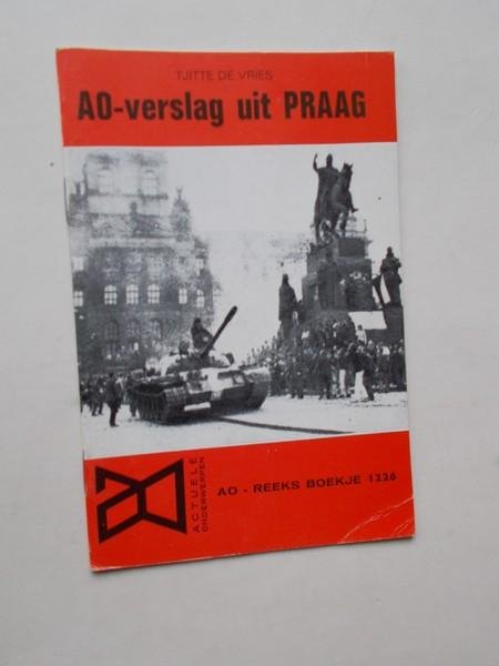 VRIES, T. DE, - AO-Verslag uit Praag. Ao boekje 1226.