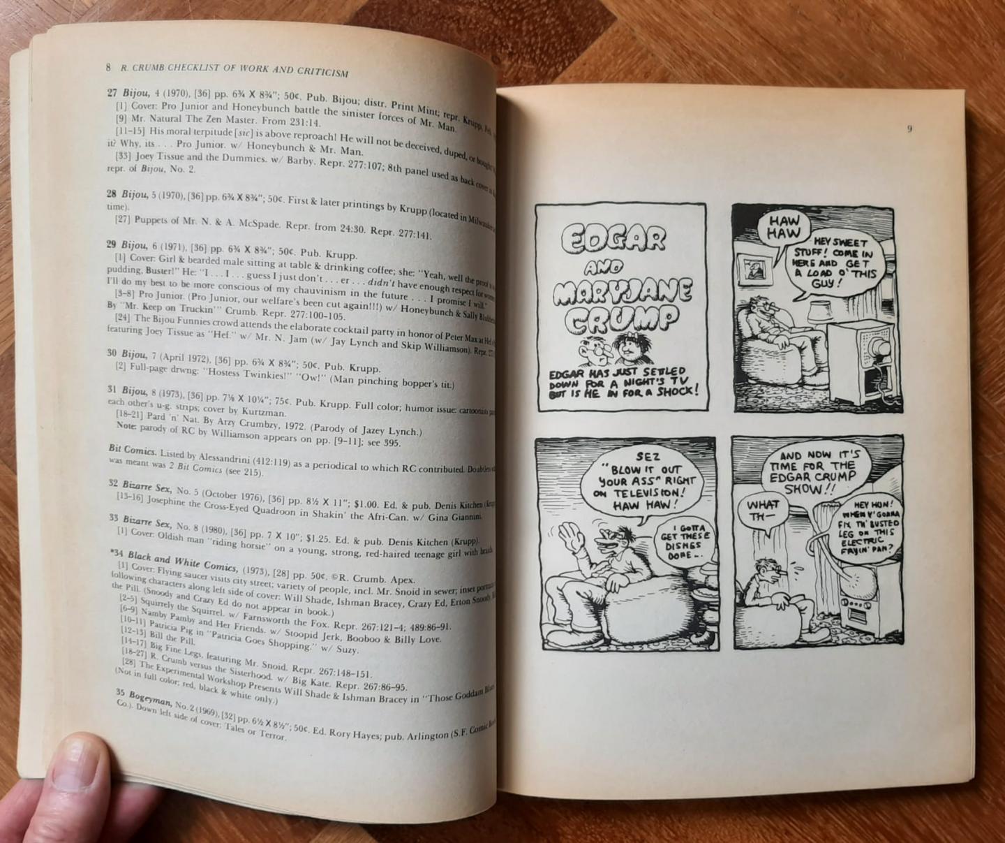 Fiene, Donald M. (R. Cumb) - R. Crumb Checklist of Work and Criticism/ With a Biographical Supplement and a Full Set of Indexes