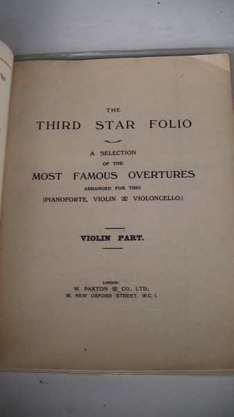  - The Third star folio of pianoforte music : a selection of the most famous overtures