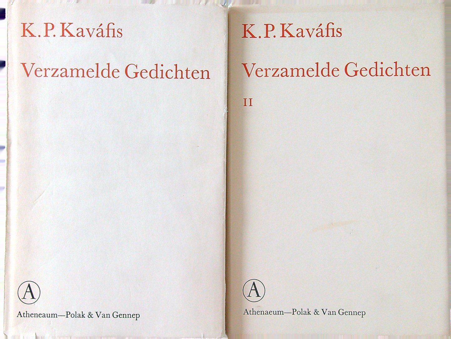 Kaváfis, K.P. - Verzamelde gedichten (I + II) = complete set v.d. eerste druk